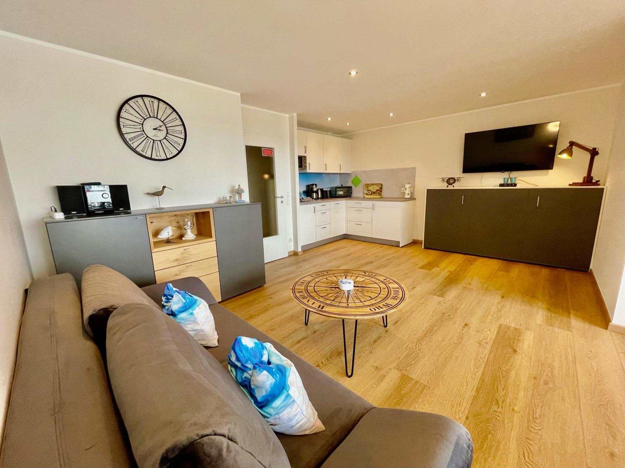 Strandkoje Im Haus Seeblick Bismarckstrasse 博尔库姆 外观 照片