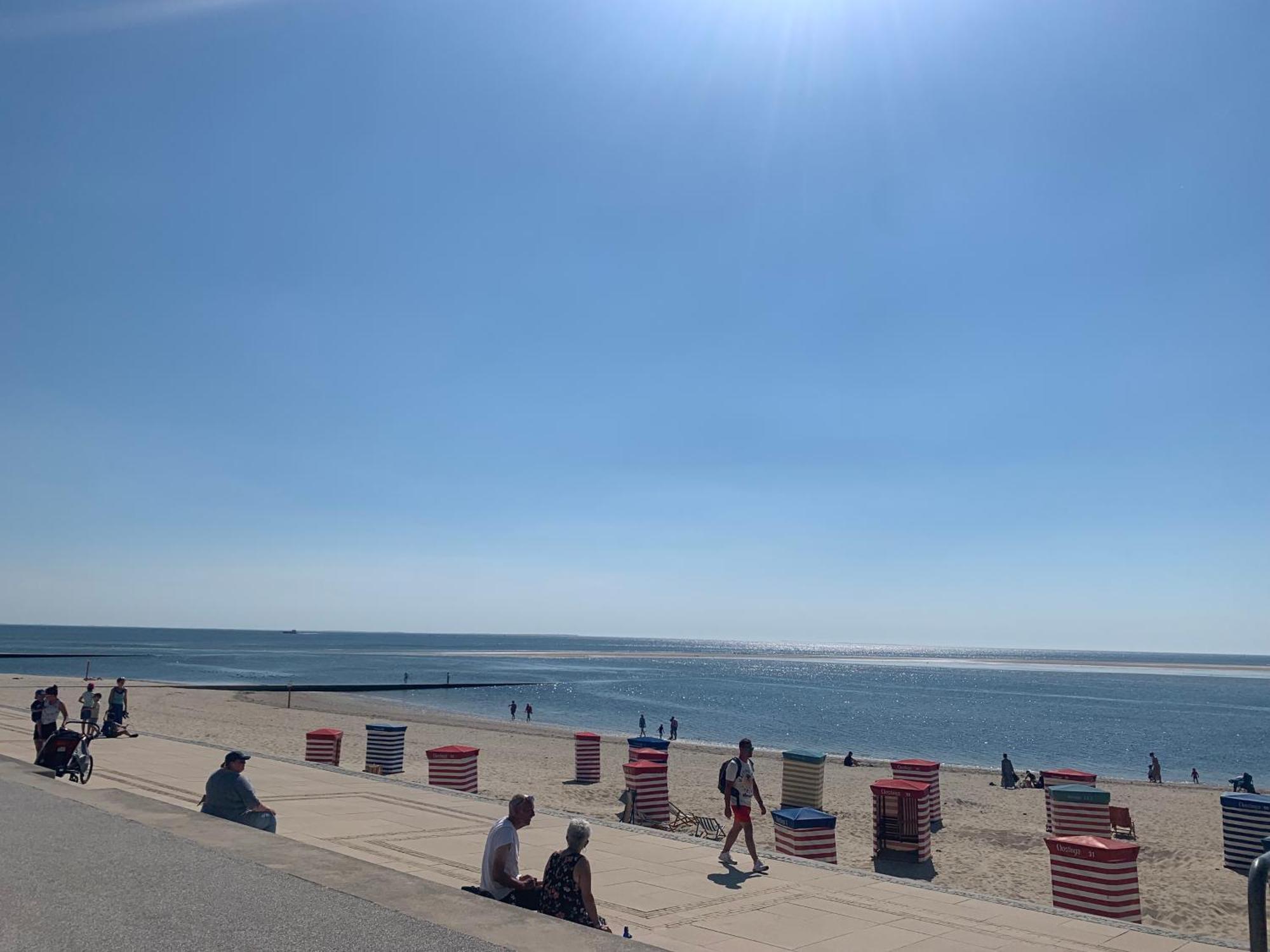 Strandkoje Im Haus Seeblick Bismarckstrasse 博尔库姆 外观 照片
