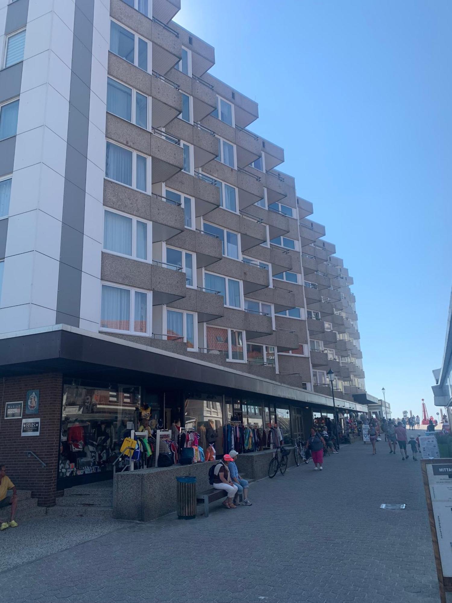 Strandkoje Im Haus Seeblick Bismarckstrasse 博尔库姆 外观 照片