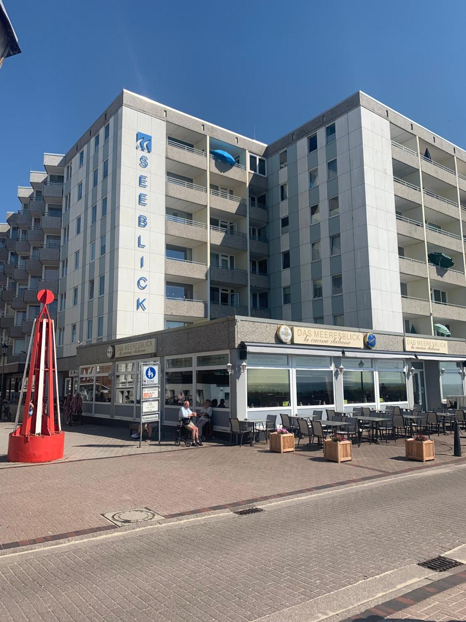 Strandkoje Im Haus Seeblick Bismarckstrasse 博尔库姆 外观 照片