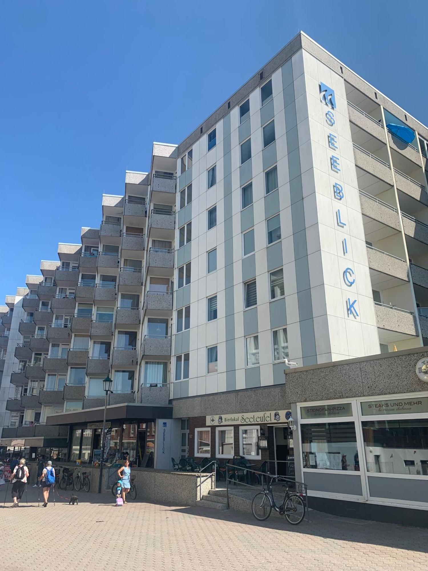 Strandkoje Im Haus Seeblick Bismarckstrasse 博尔库姆 外观 照片