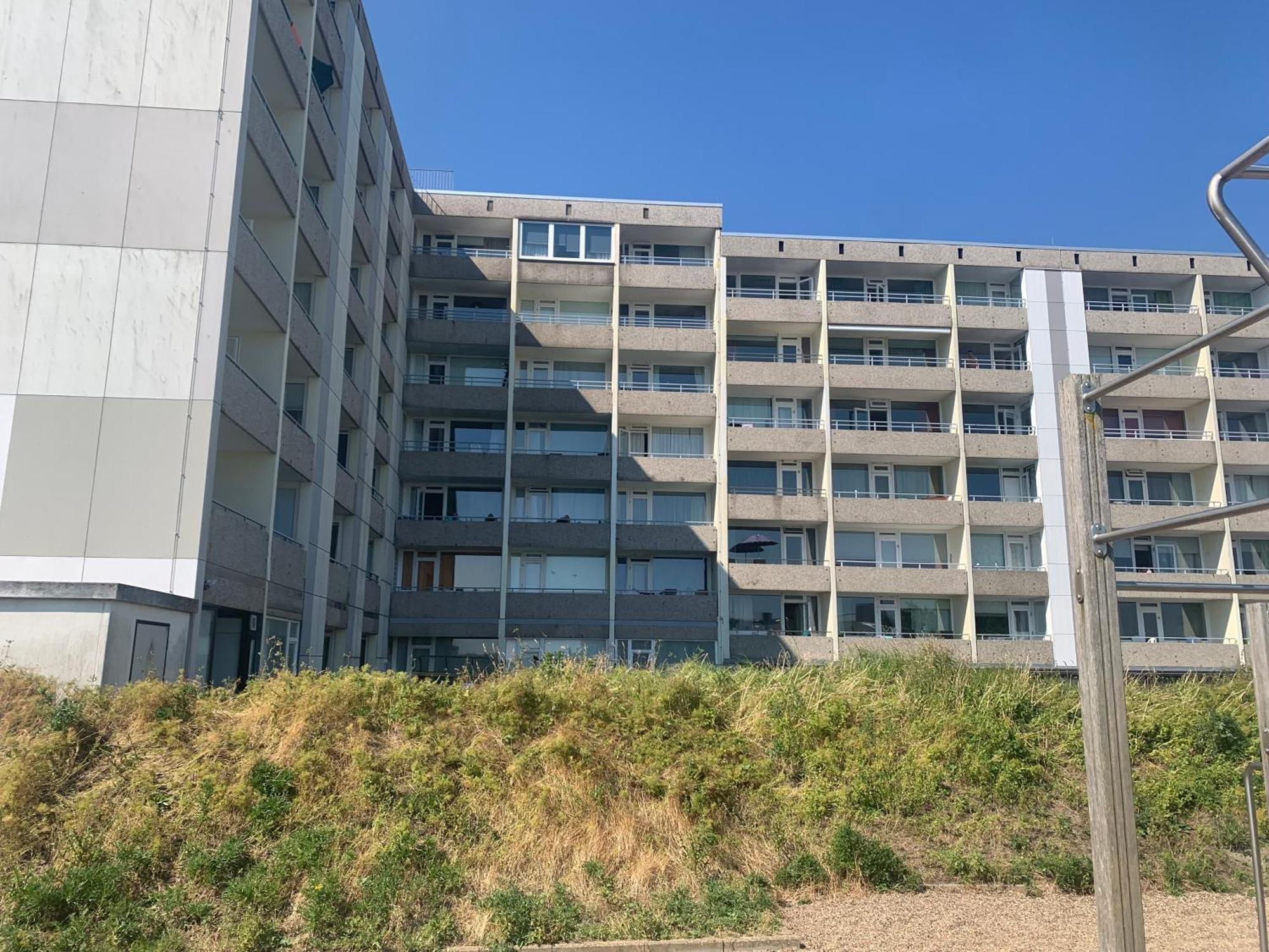 Strandkoje Im Haus Seeblick Bismarckstrasse 博尔库姆 外观 照片